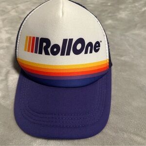 Roll One Trucker Hat Unisex‎ Purple Orange White Ganja